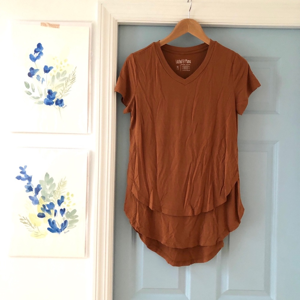 Maternity Latch Nursing Layered Top